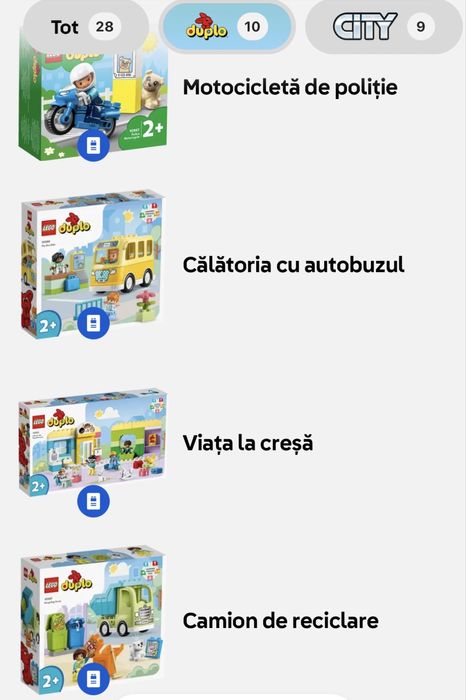 Lego duplo 10 seturi