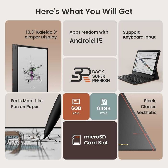 Электронный Блокнот Onyx Boox Note Air5 C 10.3"  6/64Гб + Чехол