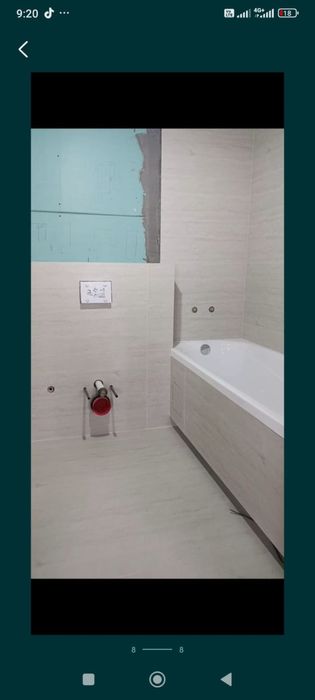 Укладка кафеля..