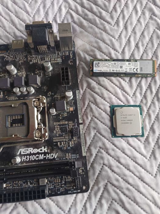 процесор i3-8100 +nvm 256gb