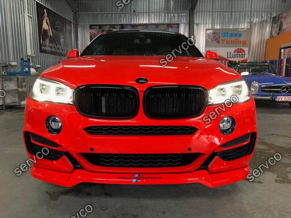 Prelungire lip adaos bara fata BMW X6 F16 Mpack 2015- v1 Maxton Design