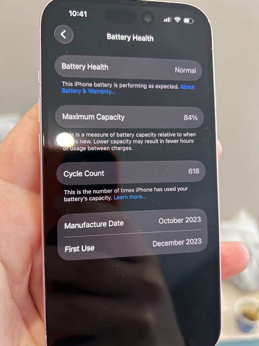 iPhone 15 pink, 128gb перфектен
