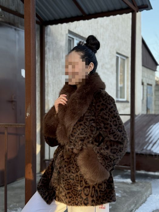 Эко шуба (леопардовый)