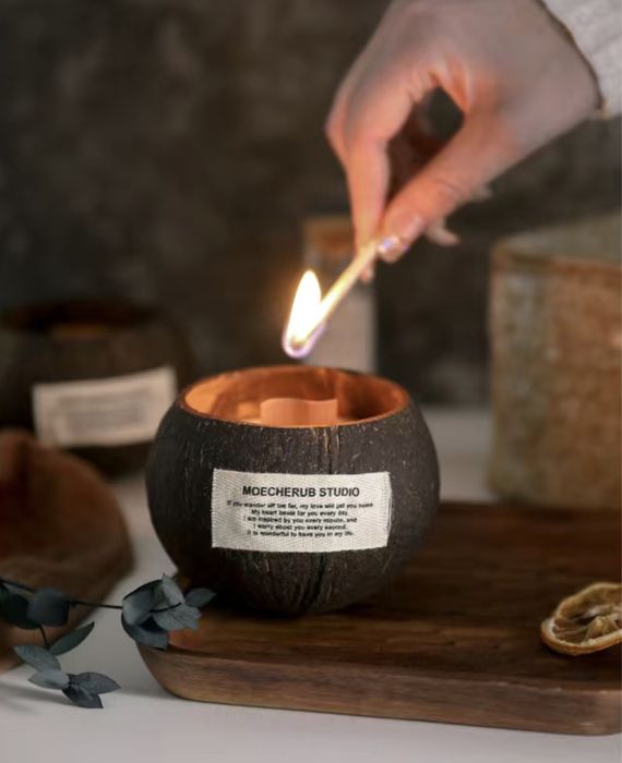 Подарочный набор с натуральной свечей