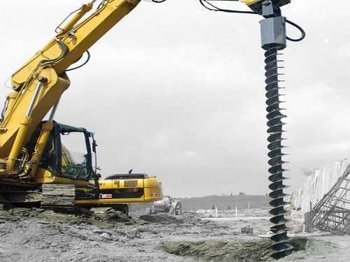Foreza excavator, foreza buldoexcavator, burghiu