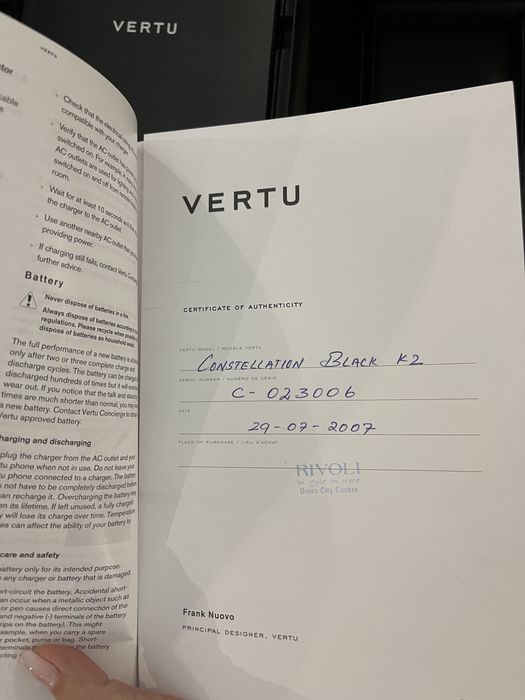 Vertu Constellation Black