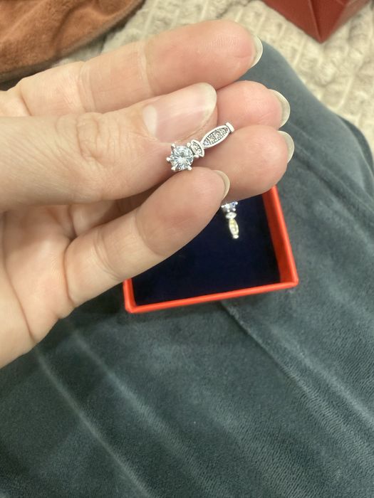 Серебро 925 пробы, серьги и подвеска.