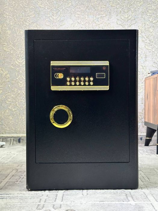 Elektron seyf Ultecore | Kod+kalit | Signalizatsiya | Uy va ofis uchun