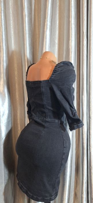 Rochie din denim negru - Dilvin Basic | Mărime XS

Premium