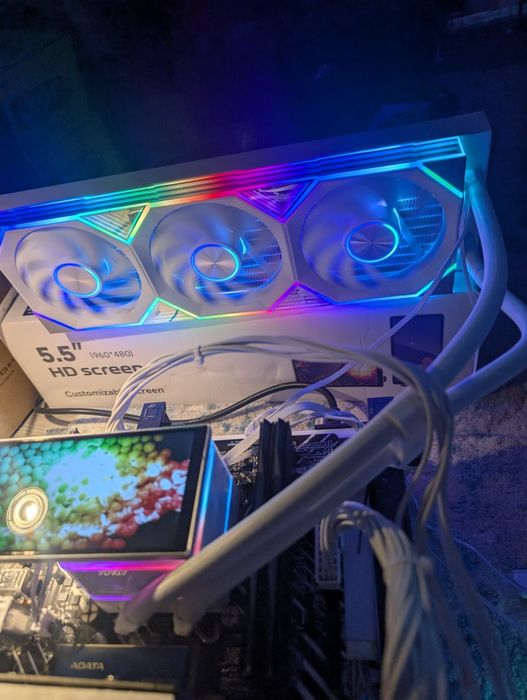NOU ‼️ Cooler AIO 360 Jungle Leopard Flow cu Display de 5.5inch - Alb!