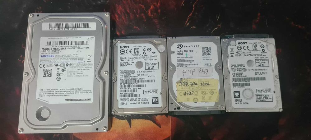 HDD 500GB, HDD 1TB, 7200rpm, fara probleme