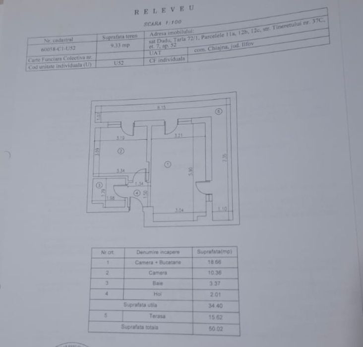 Direct Proprietar | Apartament 2 Camere | Terasă | Renovat 2026 | Chiajna – Dudu | 69900 €