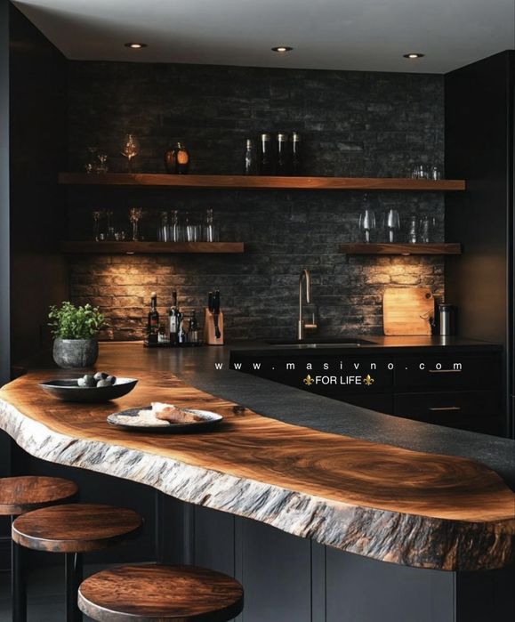 Плотове от естествено дърво масив / Орех / Дьб