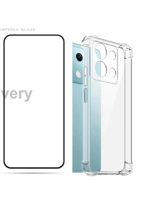 Husa Safe Case Anti Soc +Folie Sticla Xiaomi Redmi Note 13C/13T/PRO 5G