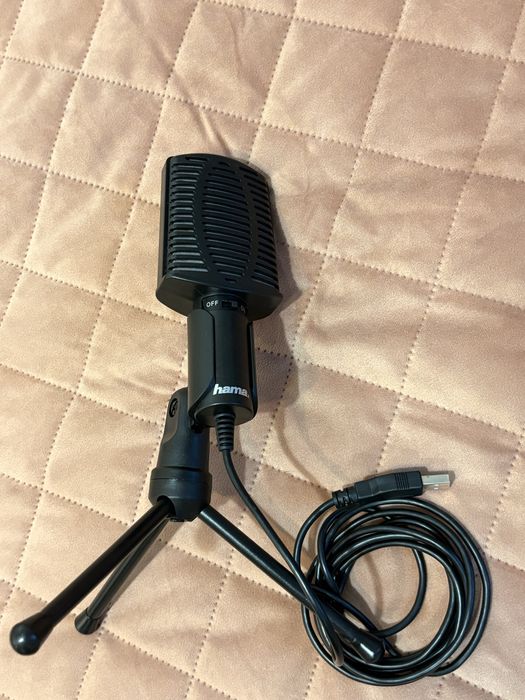 Microfon Hama MIC-USB Allround pentru PC/Laptop, USB, Plug & Play, Stare Excelentă