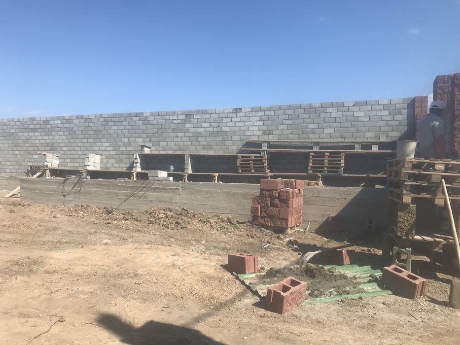 Заливка фундамента