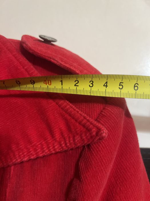 Geaca de velur culoarea rosie mar M