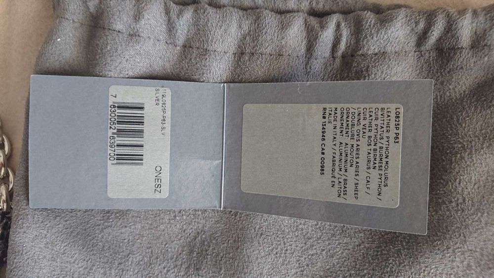 Tom Ford Natalia Silver Python