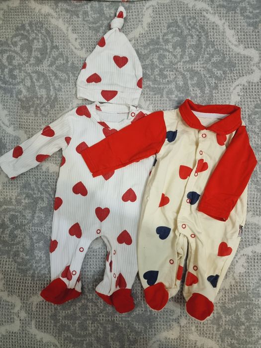 Lot hainute bebe fetita marimea 62, 6 piese, 0-3luni