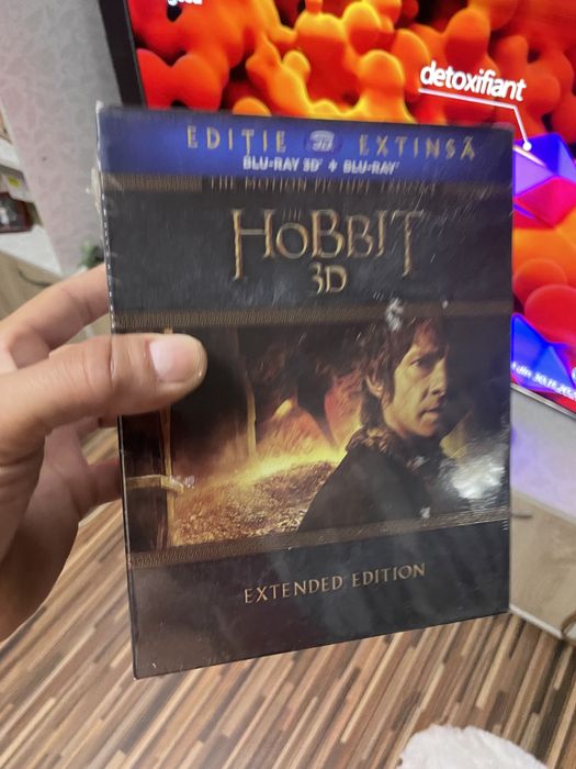 Blu-ray The Hobbit 3D+2D 1-3 Trilogy Extended Version sigilat