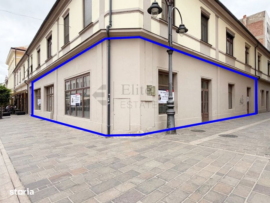 Spatiu Comercial Pietonala Vasile Alecsandri | 200 mp | Vitrina ampla