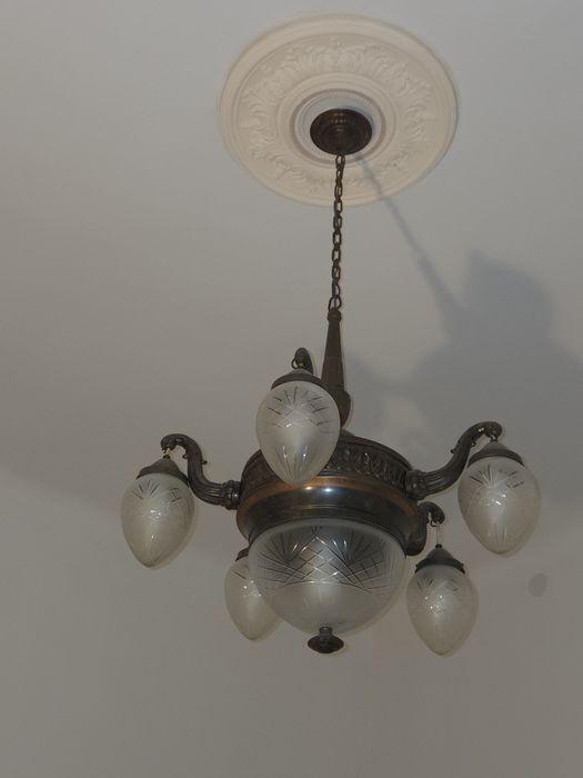 Vand candelabru de alama si cupru