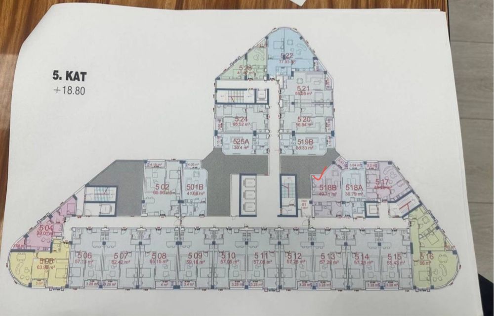 Продается 50м2 студия в Акай Сити новый блок