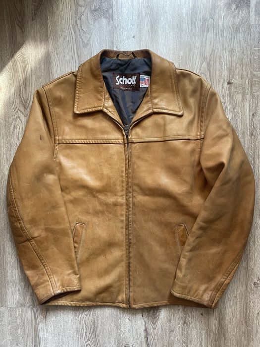 Massimo Dutti Schott Cockpit  Diesel мъжко пилотско  кожено яке