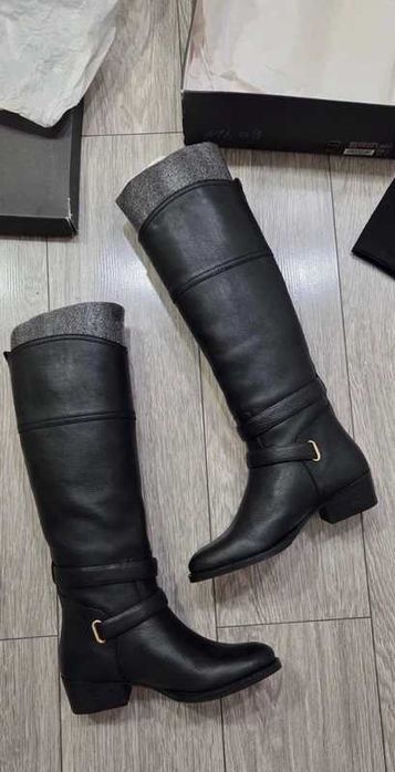 Cizme din piele naturala de calitate, Massimo Dutti, NOI