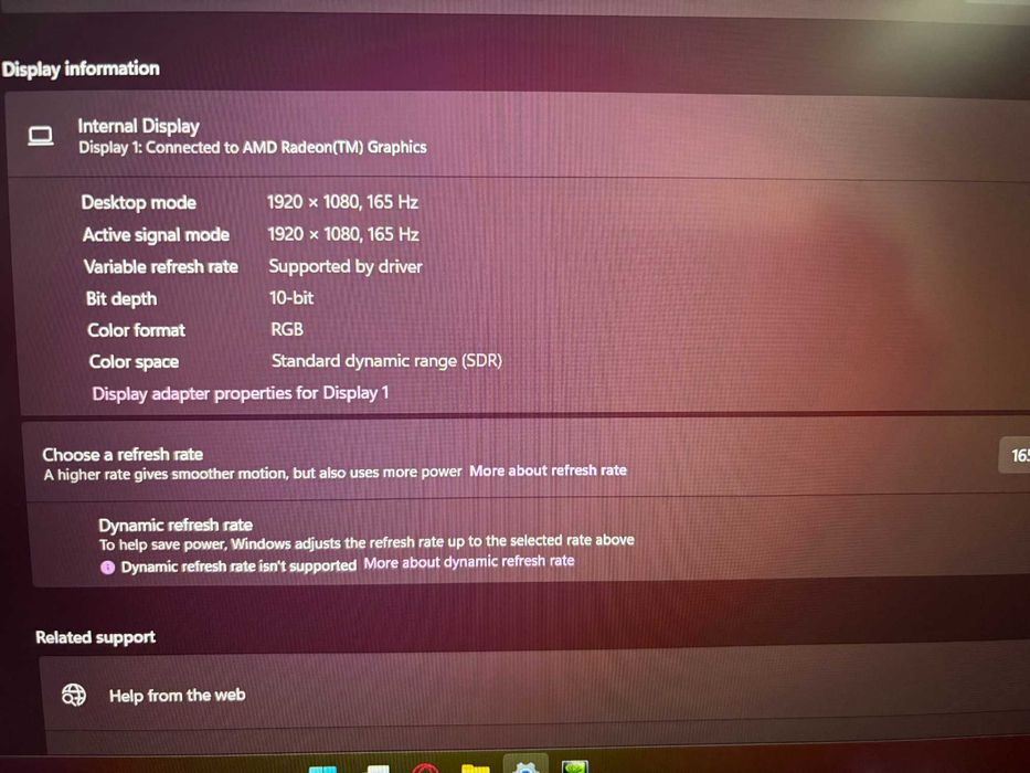 Lenovo Legion 5 Ryzen 5 5600H RTX 3060 16GB RAM 165Hz