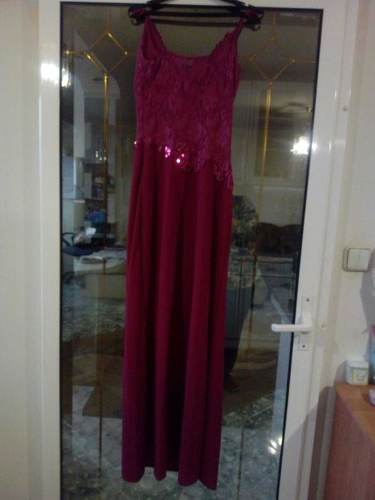 Дълга елегантна рокля- за бал или др.официален случай-циклама