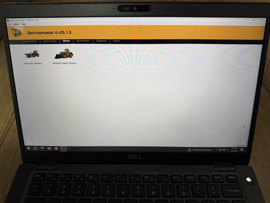 Tester/Diagnoza dedicata JCB cu laptop Dell 5400 cu softurile instalate