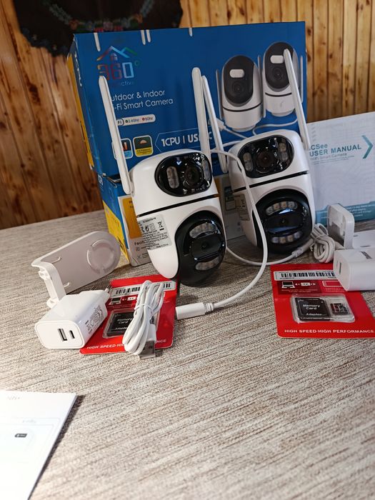 Wi-Fi Камера Двоен Обектив / Нощно Виждане / ICSEE / НОВА