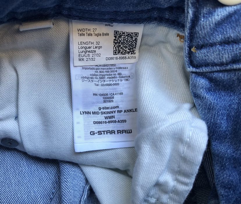 G-Star RAW Lynn Mid Skinny RP Ankle Jeans ОРИГИНАЛНИ дамски дънки - 27