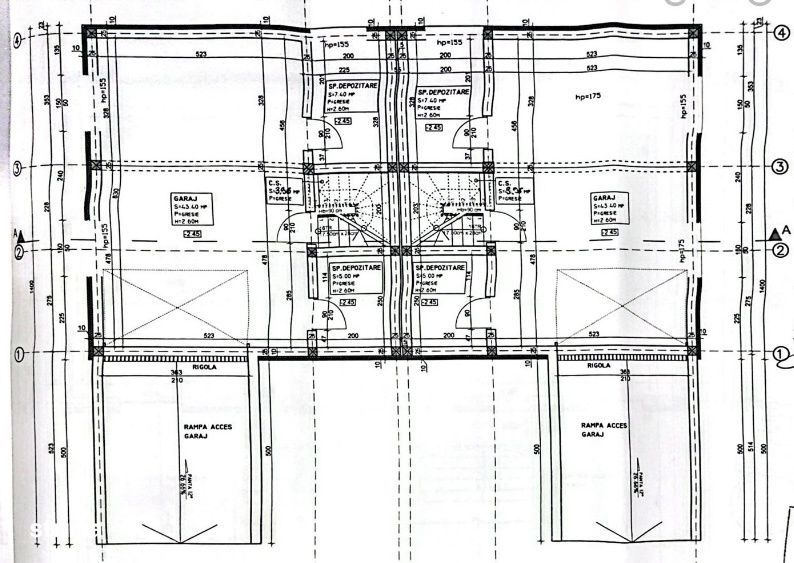 Casa tip duplex, semifinisat, 160 mp utili , 200 mp teren, zona Tinere