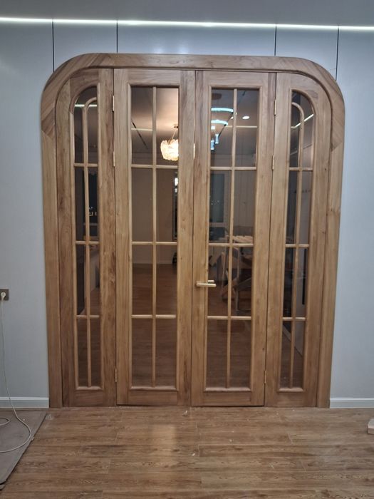 Есік орнатамыз. Установка межкомнатных дверей.