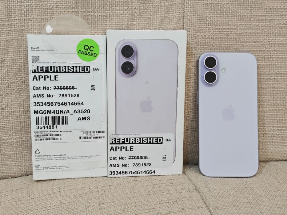 iPhone 17 Lavender 256GB 0 Cicluri Refurbished