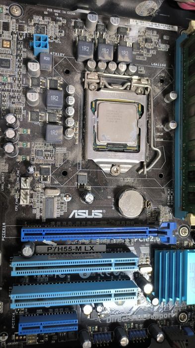 Материнка P7H55-M LX + intel core i5 660