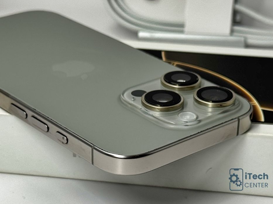 iPhone 16 Pro, 128GB, Natural Titanium, 100% батерия, ОТЛИЧЕН, 1г. ГАРАНЦИЯ!