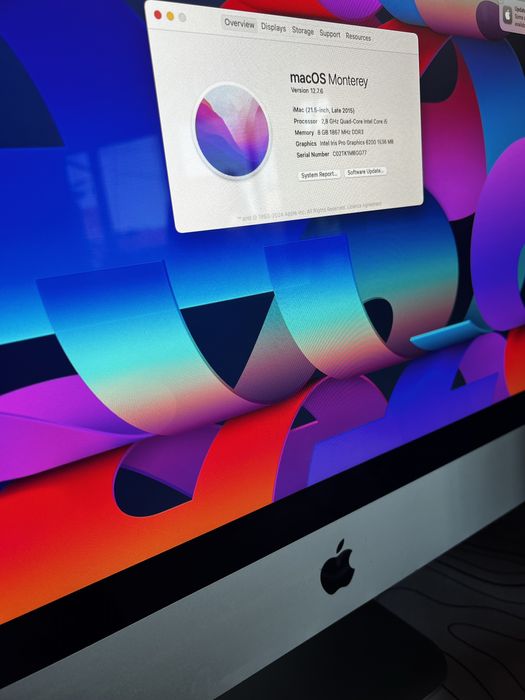 іМас 21,5" 2015, RAM 8GB, Intel Core i5, 1TB