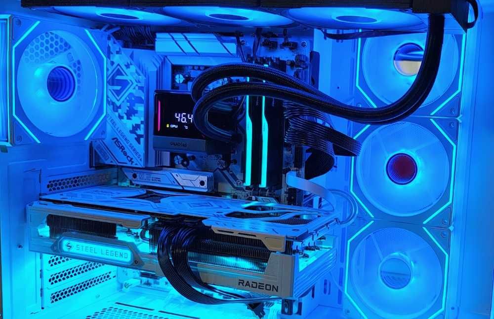 Топ Геймърска конфигурация | Ryzen 7 7800X3D | RX 9070 XT Steel Legend | 32GB RAM | 2TB KC3000 | Гаранция