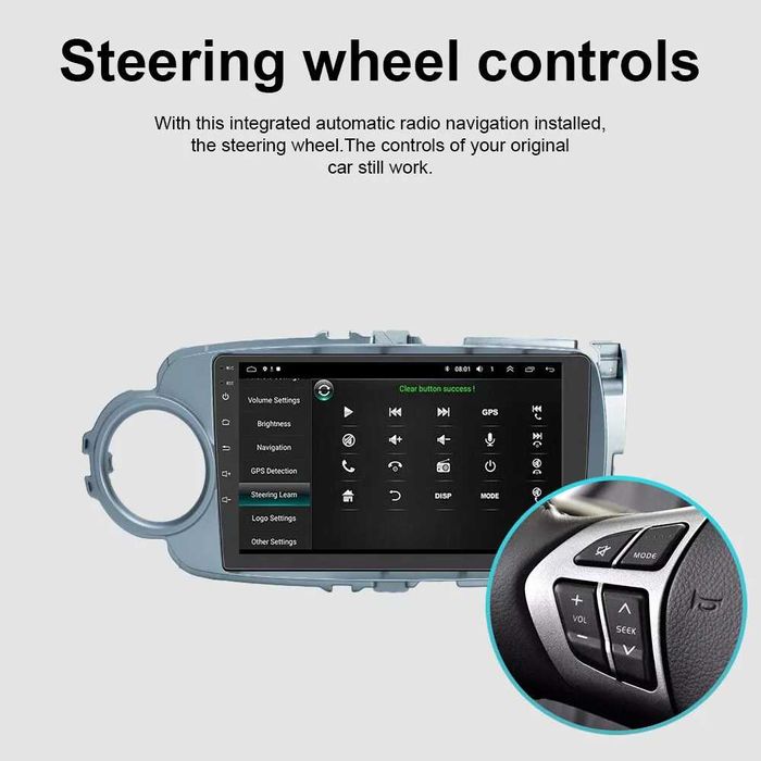 Мултимедия за Toyota Yaris Android Навигация Двоен дин плеър Yaris