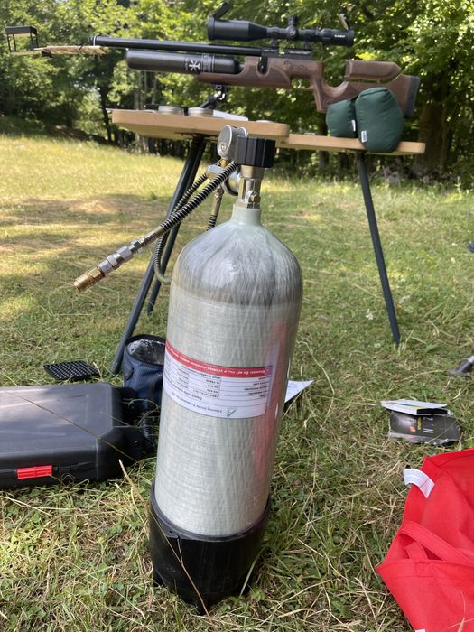 Карбонова бутилка 9L 300бар Tuxing PCP