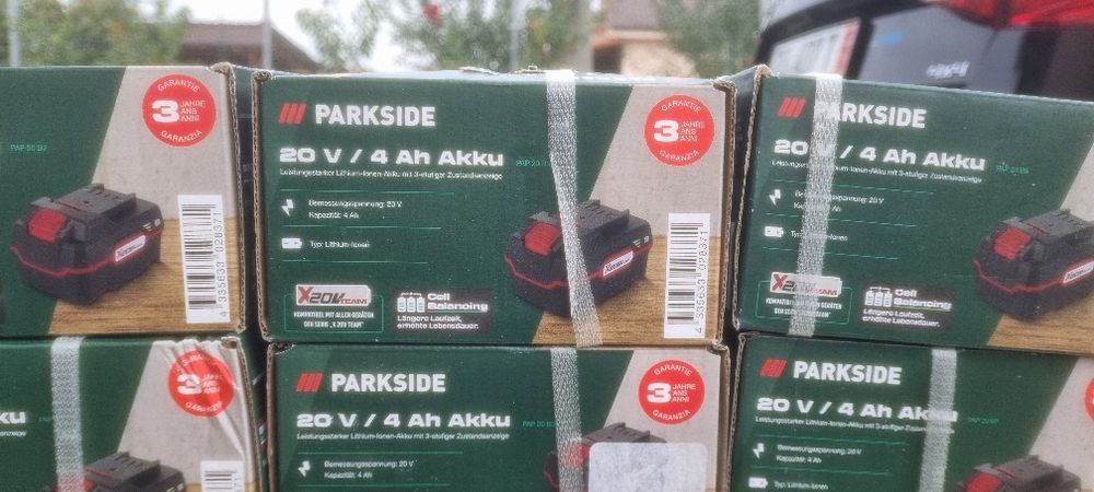 Acumulator 20V / 4 Ah Parkside si Smart noi sigilați