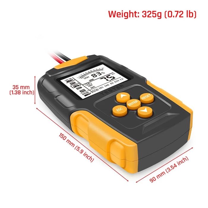 Тестер за акумулатор Foxsur FBT-200 12V/24V