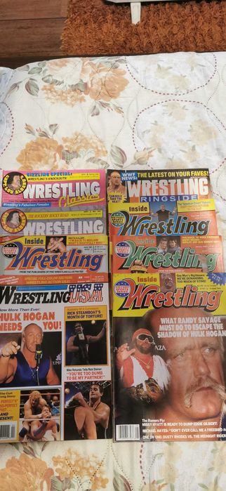 wwe, wwf американски списания лот от 8 броя
