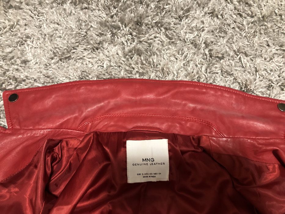 Geaca Mango, piele naturala, S