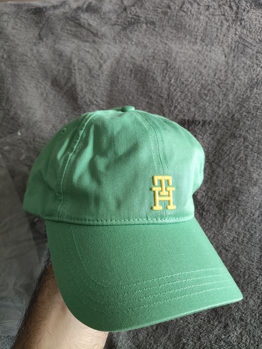 Tommy Hilfiger șapcă unisex culoare verde cu logo TH mărime OS noua originala