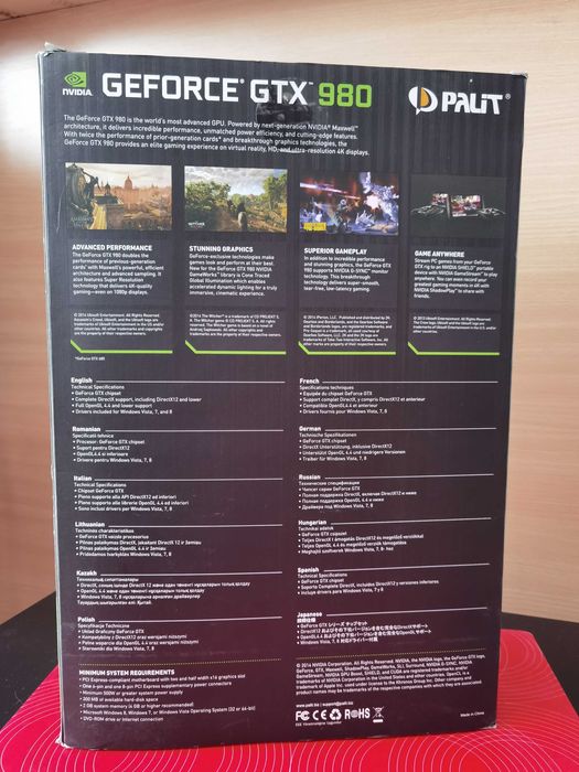 Placa video Palit GeForce GTX 980 4GB GDDR5 256-bit DVI 3-mDP mHDMI
