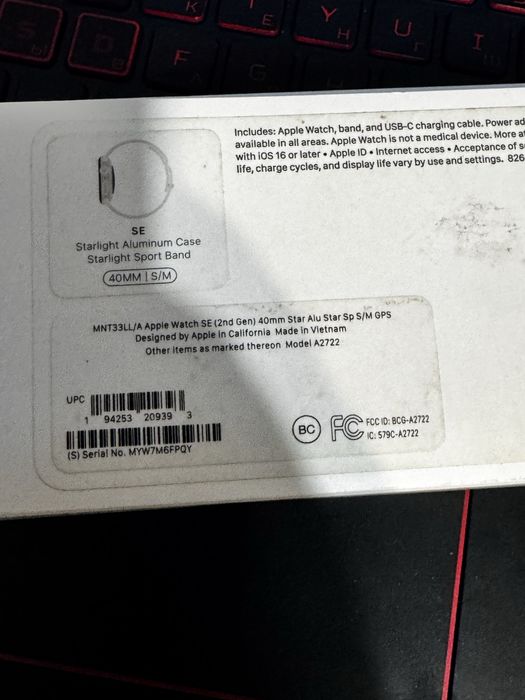 Apple watch se 40mm gen 2